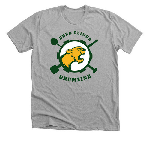BOHS Drumline Spirit Wear, a Athletic Heather Premium Unisex Tee