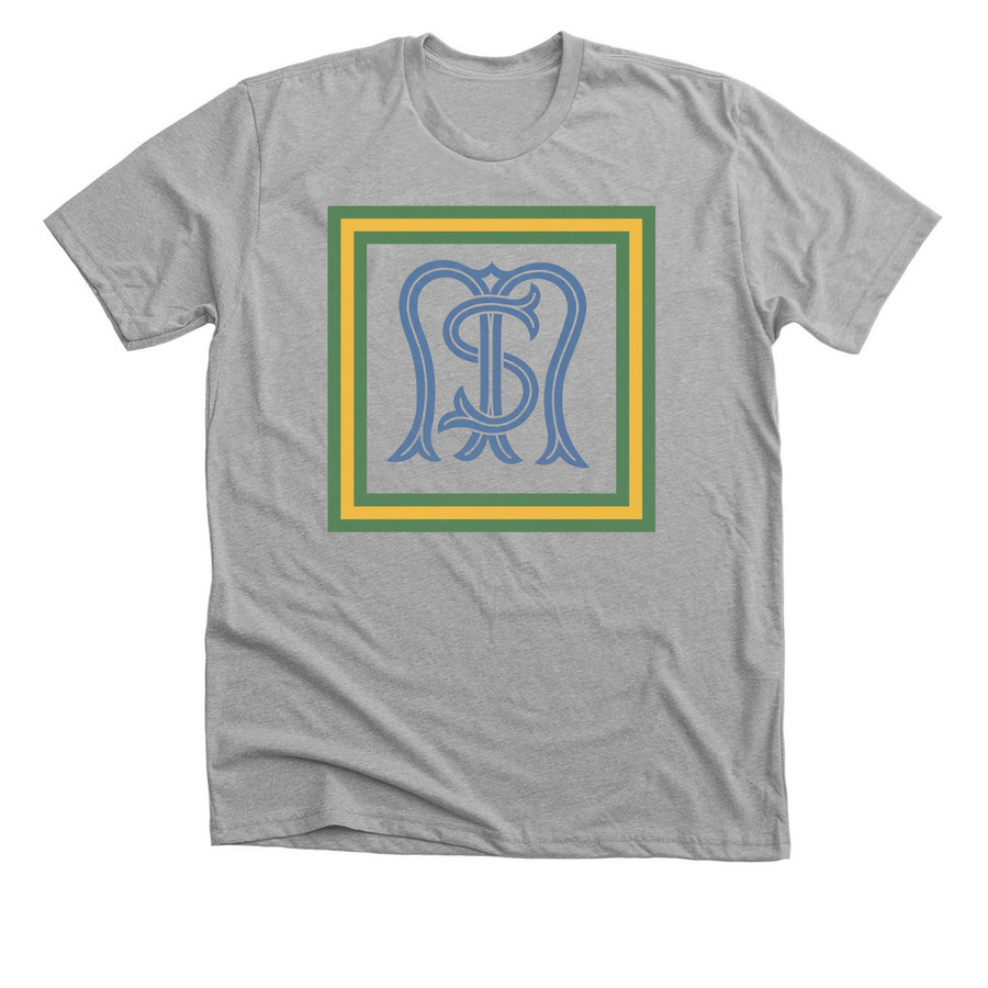 St. Mary's Larger Throwback Logo&nbsp;, a Athletic Heather Premium Unisex Tee