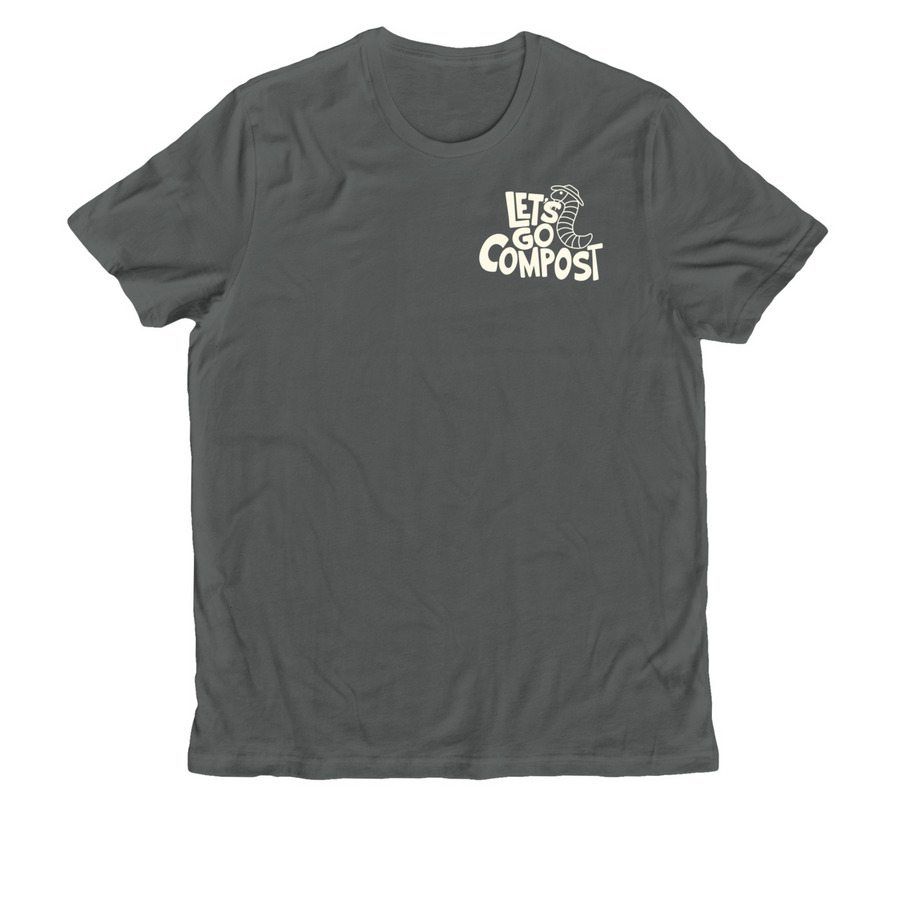 Let's Go Compost, a Terrain Grey Allmade Organic Cotton Unisex Tee