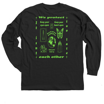 We Protect Each Other 2, a Black Classic Long Sleeve Tee