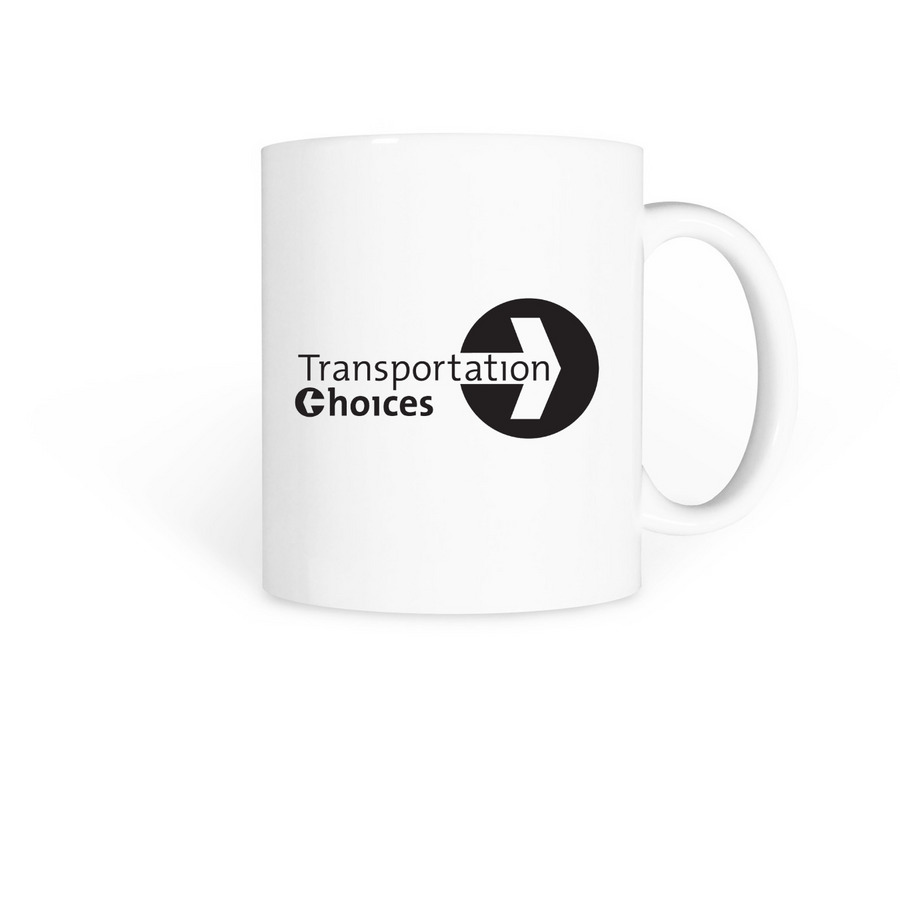 Fund Public Transit Mug, a White Coffee Mug