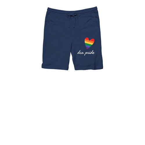 DCA Pride Shorts, a Classic Navy Midweight Fleece Shorts