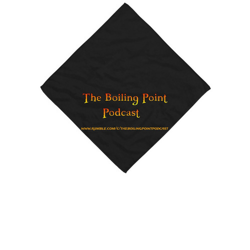 The Boiling Point Podcast Bandana, a Black Cotton Bandana