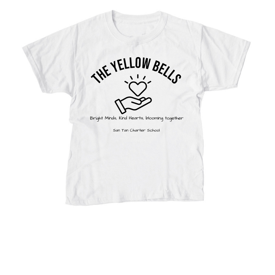 Yellow Bell Shirt 26-27, a White Youth Unisex Tee