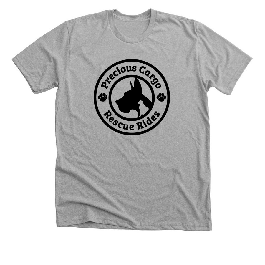 Precious Cargo Rescue Rides, a Athletic Heather Premium Unisex Tee
