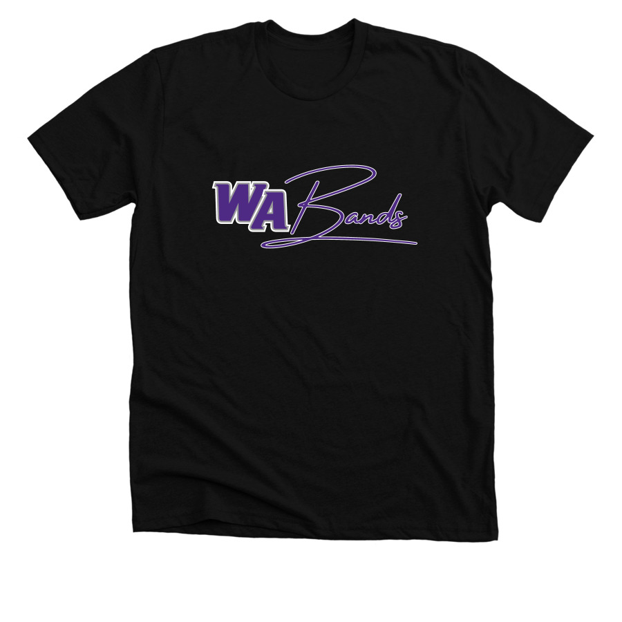 Standard Band Shirt, a Solid Black Blend Premium Unisex Tee