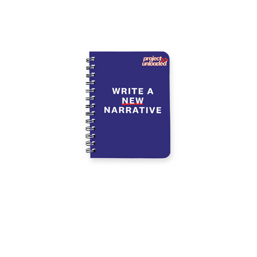 Narrative Notebook, a White Spiral Notebook