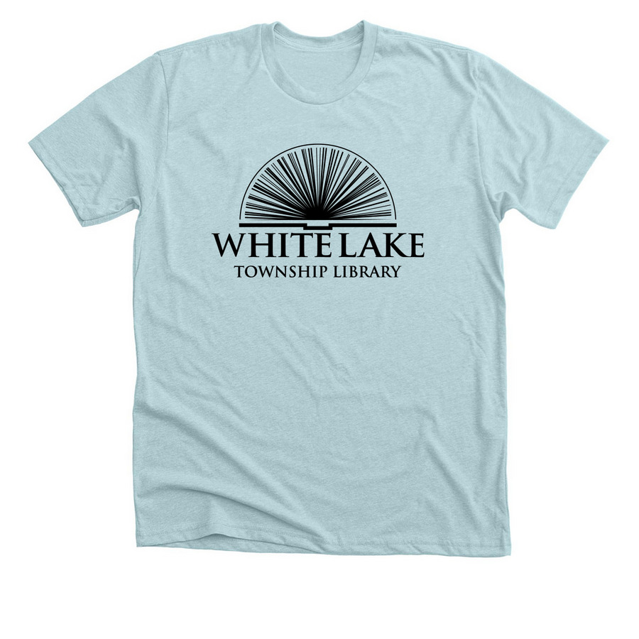 Logo Wear #6, a Heather Ice Blue Premium Unisex Tee