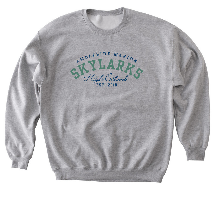 Ambleside High School, a Sport Grey Softstyle Crewneck Sweatshirt