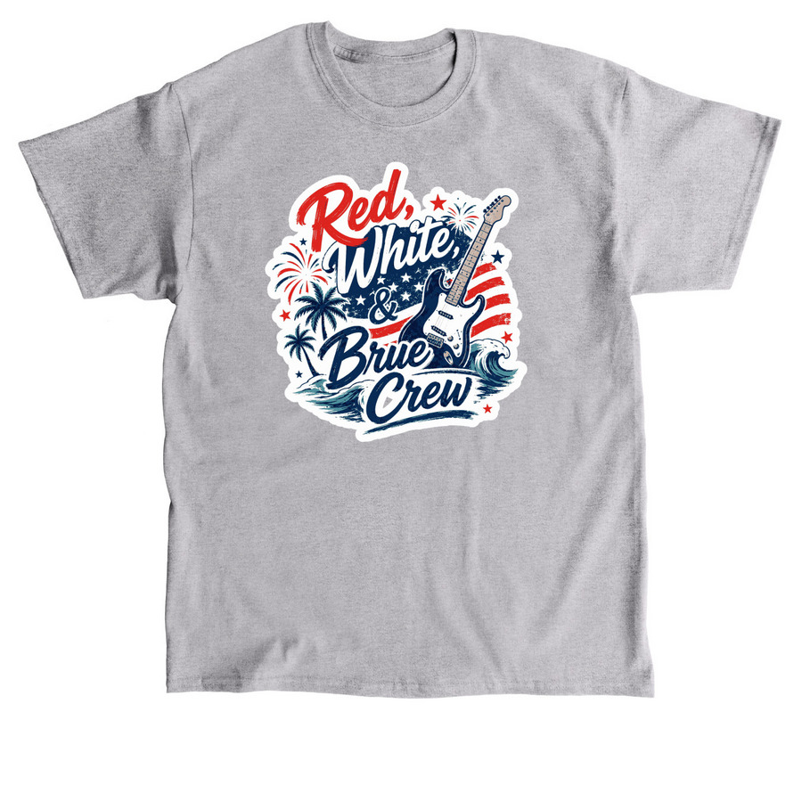 Red, White, & Brue Crew, a Sport Grey Classic Unisex Tee