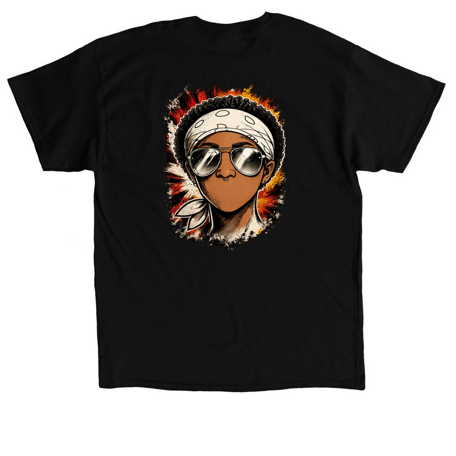 Comic Cast Iron, a Black Classic Unisex Tee (back-view)
