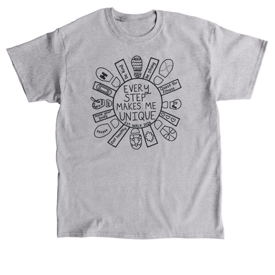 Fit Walk 2026 T-shirt, a Sport Grey Classic Unisex Tee
