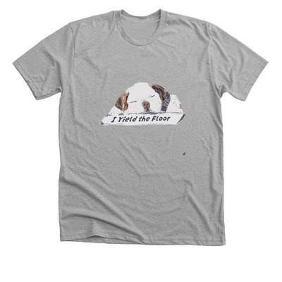 I Yield the Floor, a Athletic Heather Premium Unisex Tee