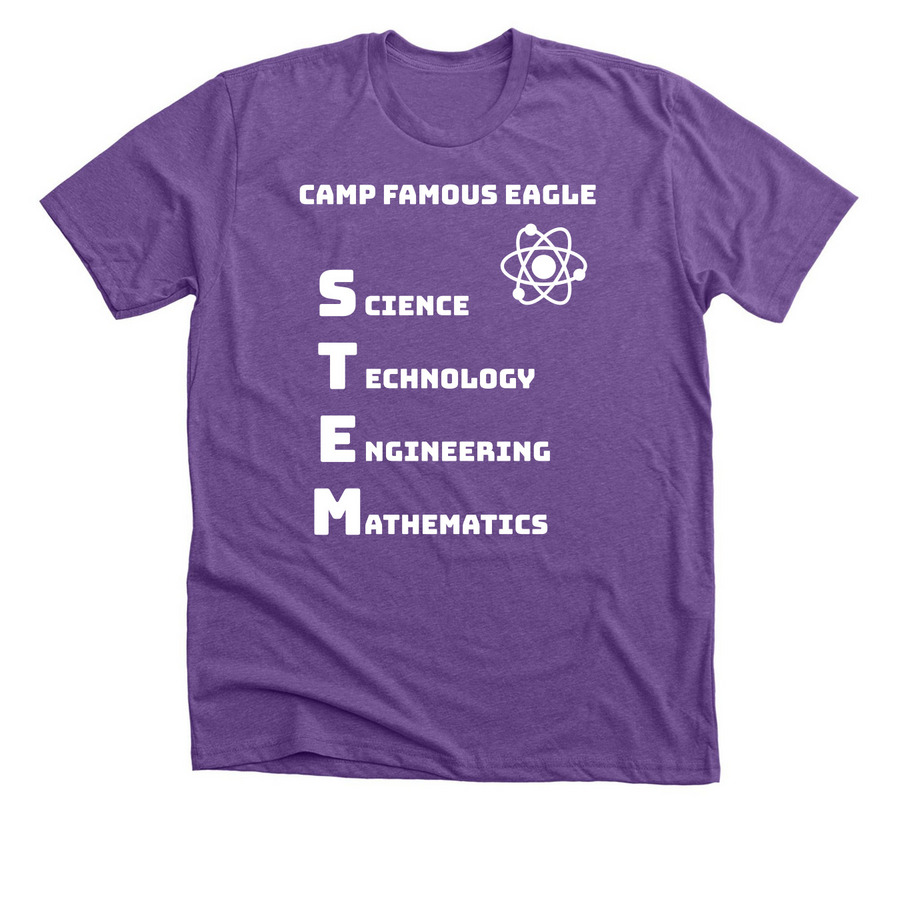 STEM area shirt, a Heather Team Purple Premium Unisex Tee