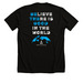 Be The Good Shirt *Design on Back*, a Solid Black Blend Premium Unisex Tee (back-view)