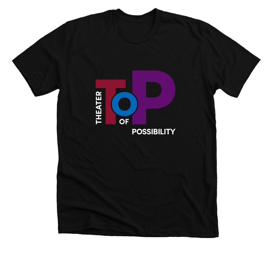 Theater of Possibility, a Solid Black Blend Premium Unisex Tee