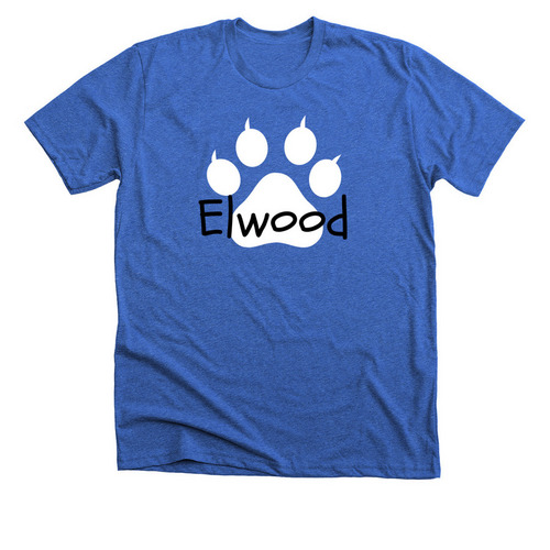 Elwood Tigers, a Heather True Royal Premium Unisex Tee