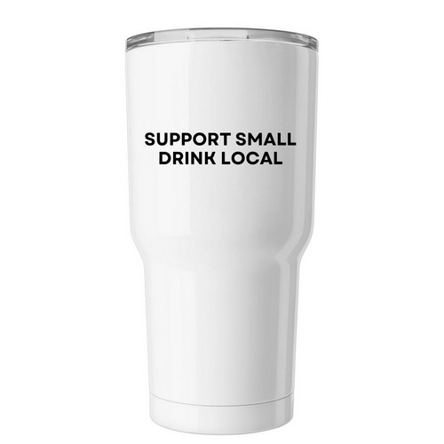 Support Local Tumbler, a White Insulated Tumbler