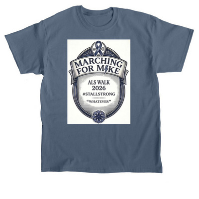 Marching for Mike ALS Walk 2026, a Indigo Blue Classic Unisex Tee