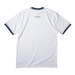 Serving Tee, a White/ Navy Cotton Ringer Tee (back-view)