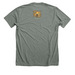 We BEASTlong., a Deep Heather Premium Unisex Tee (back-view)