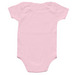 JLSP My Mom is a Junior Leaguer Onesie, a Pink Infant Onesie (back-view)