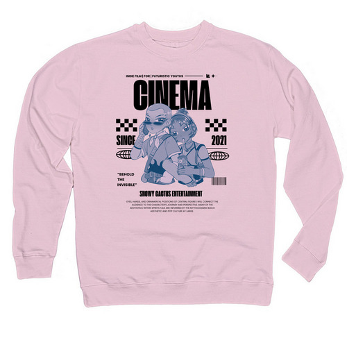 Icy the Future, a Light Pink Midweight Crewneck Sweatshirt