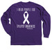 Team Lucia: One in 26 - I Wear Purple, a Purple Classic Long Sleeve Tee (back-view)