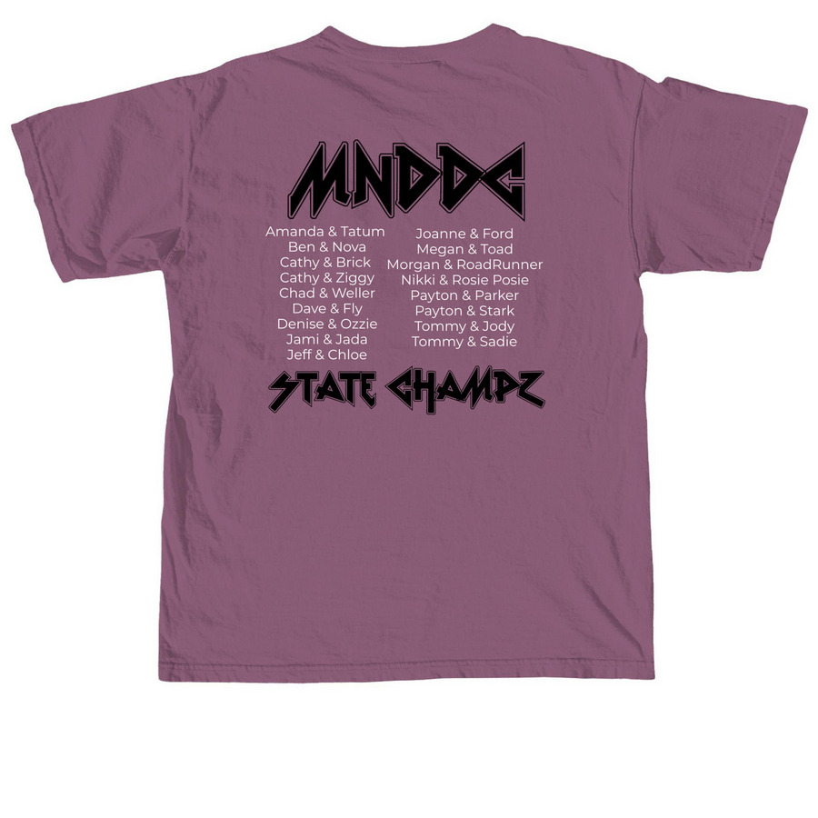 Opening Act, a Berry Comfort Colors Unisex Tee (back-view)