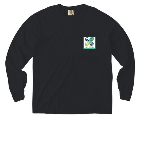 GPB Logo Long Sleeve, a Black Comfort Colors Long Sleeve Pocket Tee