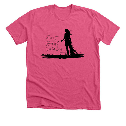 Fear Not, a Heather Charity Pink Premium Unisex Tee