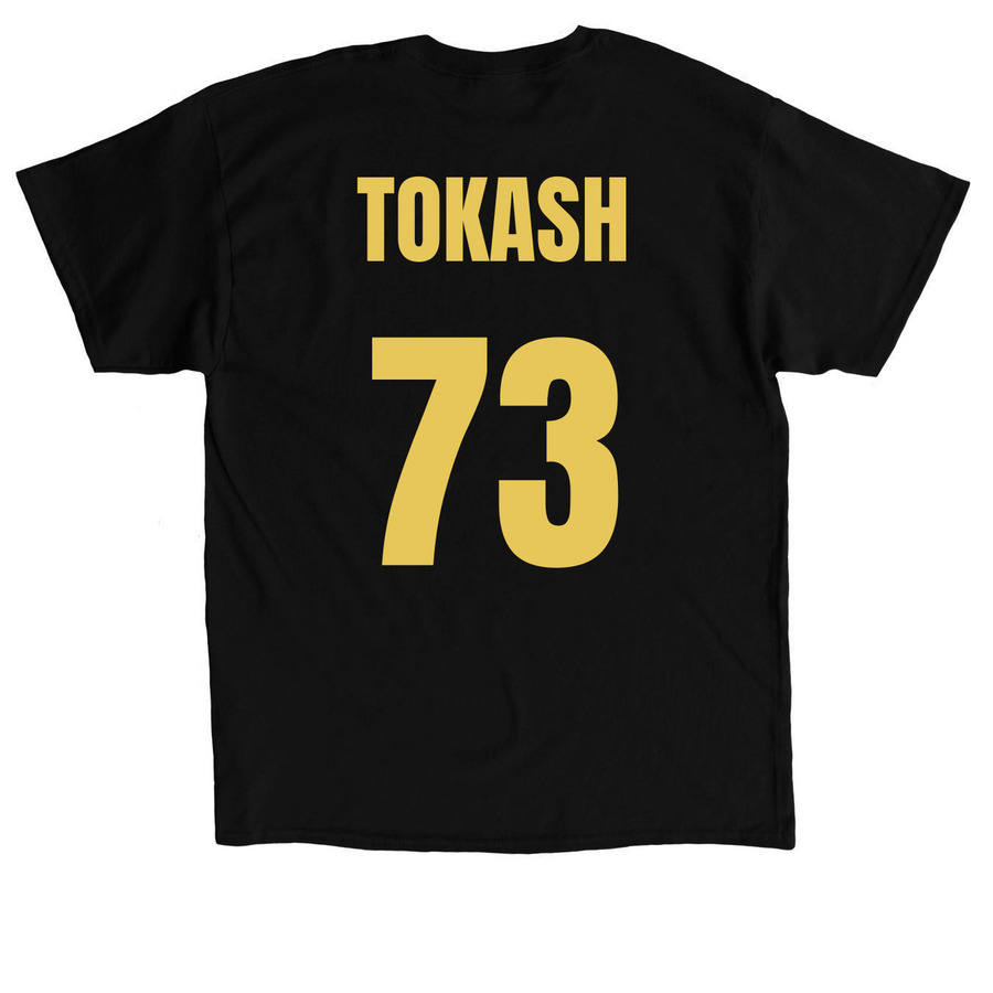 PLAYER, a Black Classic Unisex Tee (back-view)
