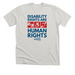 Disability Rights Are Human Rights, a Heather Cement Premium Unisex Tee