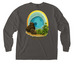 ?Ao?? (Christmas Shearwater) W/ Pockets!, a Pepper Comfort Colors Long Sleeve Pocket Tee (back-view)