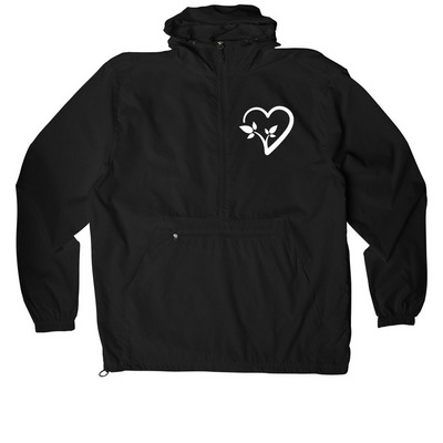 CdLS Packable Windbreaker, a Black Packable Anorak