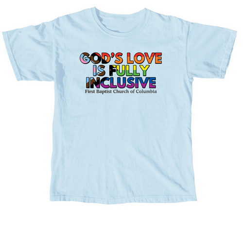 God's Love, a Chambray Comfort Colors Unisex Tee