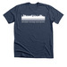 USA Field, a Heather Navy Premium Unisex Tee