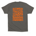 T-Shirts in Gray & Orange, a Asphalt Premium Cotton Tee (back-view)