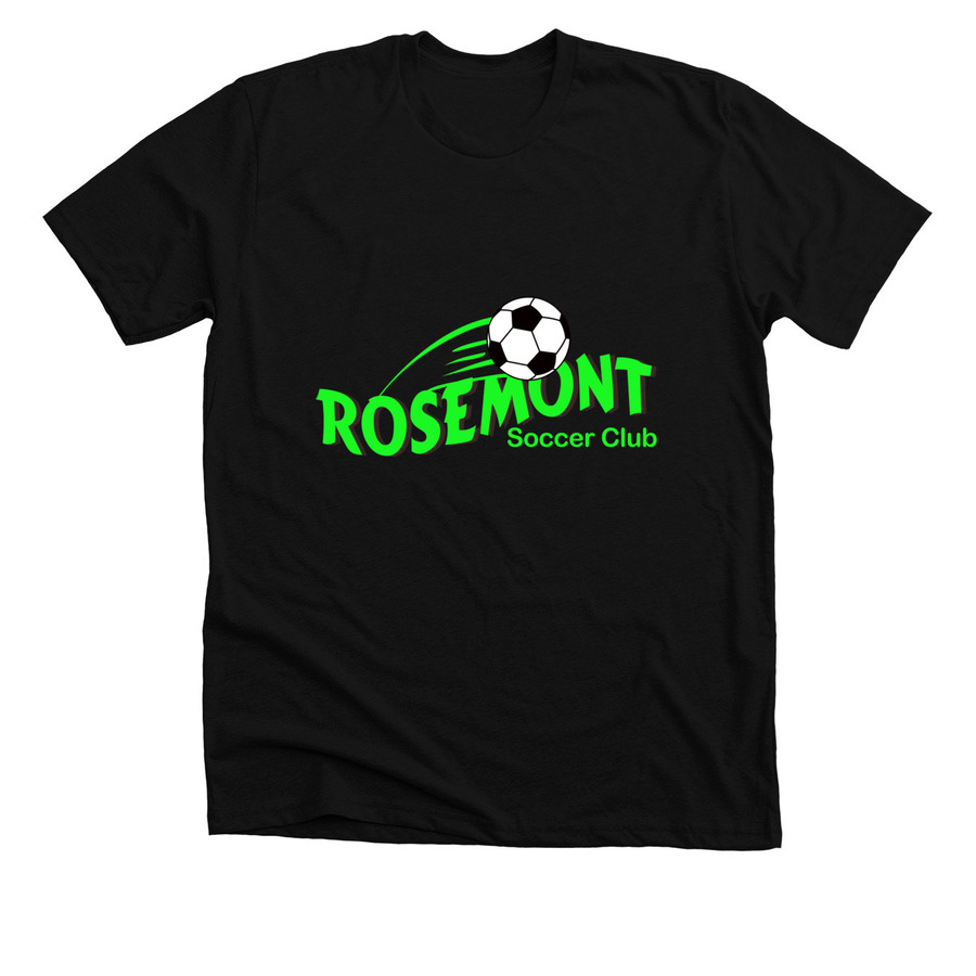 Rosemont Soccer Club, a Solid Black Blend Premium Unisex Tee