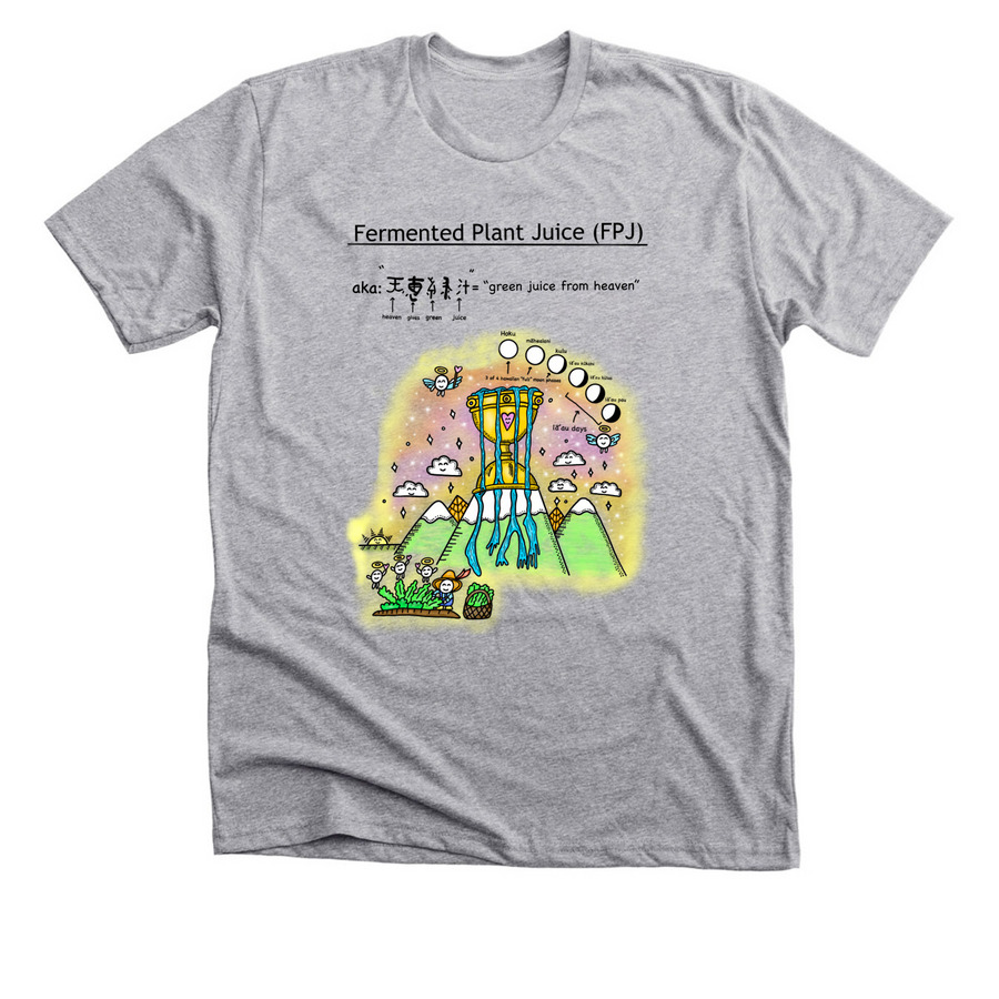 Fermented Plant Juice FPJ from heaven&nbsp;, a Athletic Heather Premium Unisex Tee