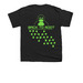 Back to ROOT - Terminal Green, a Black Youth Unisex Tee (back-view)