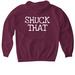 Shuck That, a Maroon Gildan Softstyle Pullover Hoodie (back-view)