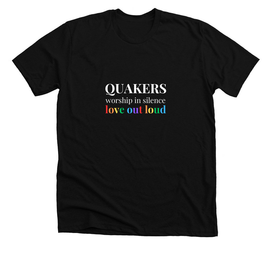 Pride 2025 Rainbow, a Solid Black Blend Premium Unisex Tee