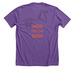 HERE FOR THE DOGS - VOLUNTEER&nbsp;, a Heather Team Purple Premium Unisex Tee (back-view)