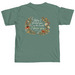 Serene Midwifery Merch, a Light Green Comfort Colors Unisex Tee (back-view)