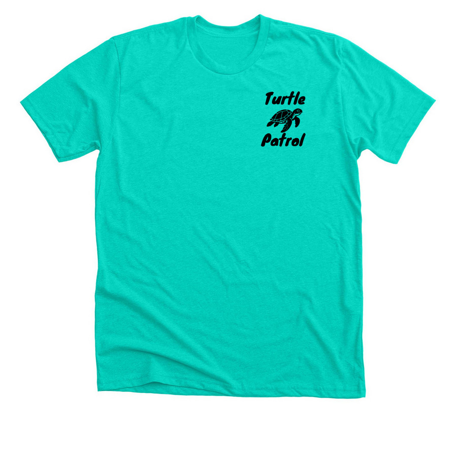 South Ponte Vedra Beach Turtle Patrol Inc., a Heather Sea Green Premium Unisex Tee