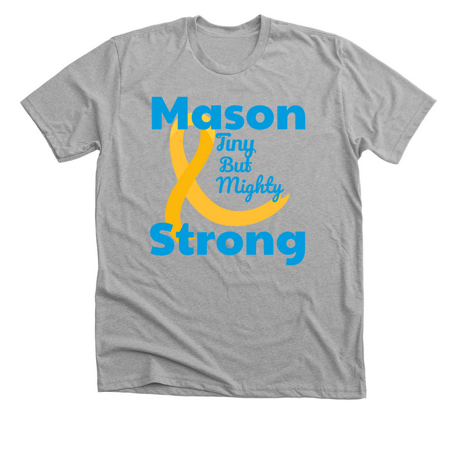 Support Mason's Fight, a Athletic Heather Premium Unisex Tee