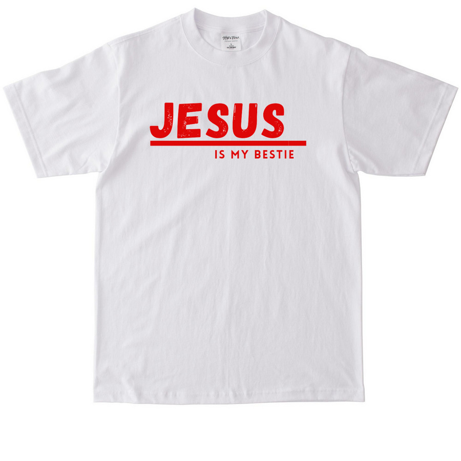 BESTIE, a White Max Heavyweight Tee