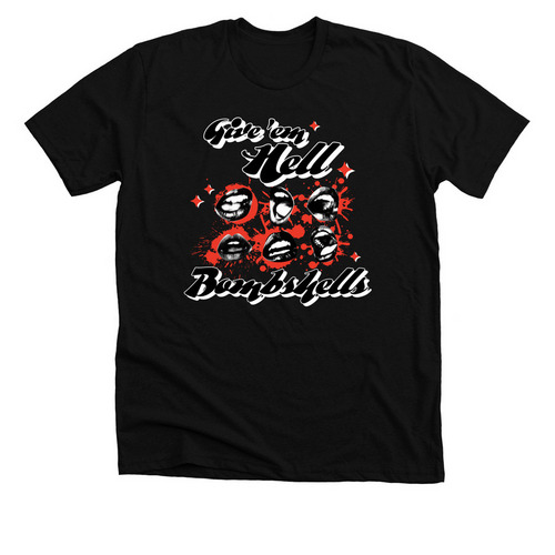 BOMBSHELLS&nbsp;, a Solid Black Blend Premium Unisex Tee