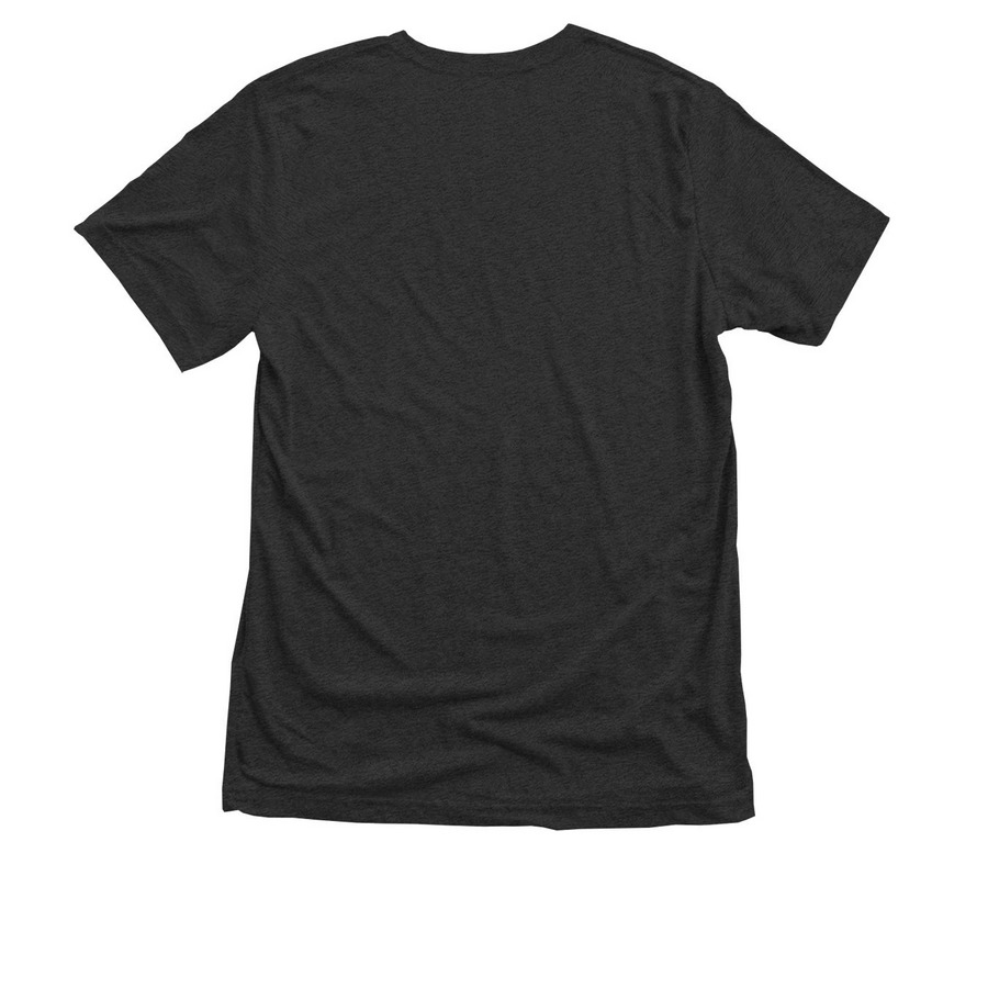 Kingstowne Communion Shirts 2024, a Vintage Black Triblend Unisex Tee (back-view)